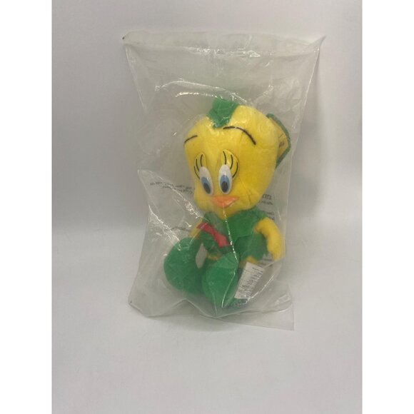 Vintage 1992 McDonald's Looney Tunes Tweety Bird Christmas Plush Toy Sealed - Picture 1 of 5